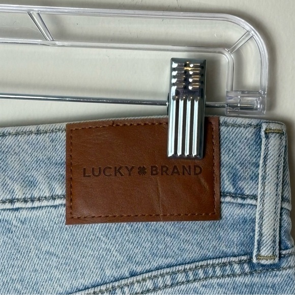 Lucky Brand Distressed Light Blue Jean Shorts - Picture 6 of 7